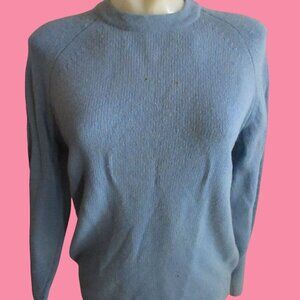 True Vintage Medium Sweater Womens 1960s Tami Lambs Wool Distress Grannycore